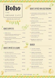 Boho - The Ground Cafe menu 3