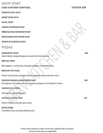 Krave Kitchen And Bar menu 