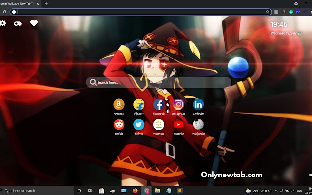 Megumin Wallpaper New Tab Theme [Install]