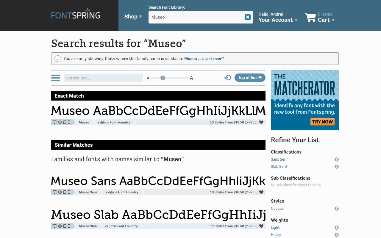 FontSpring Search Preview image 0