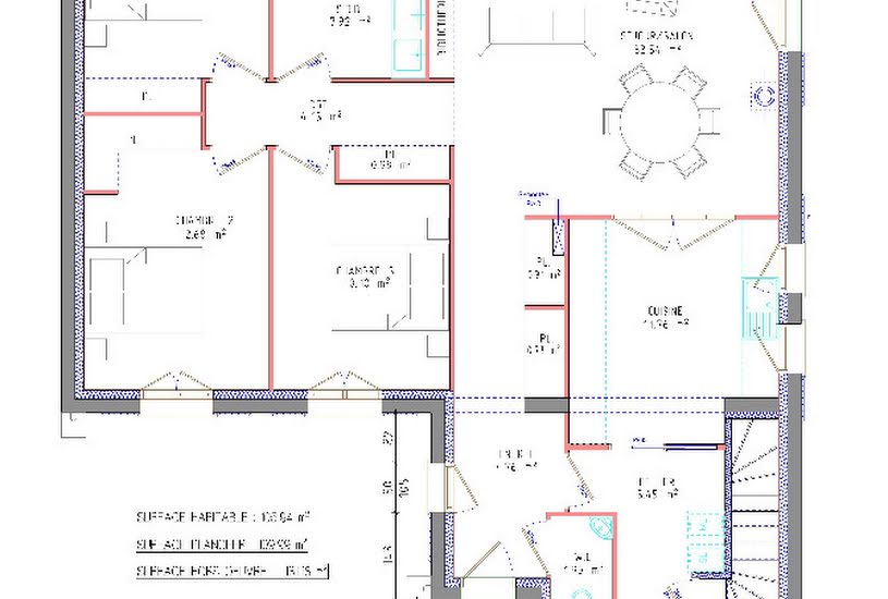  Vente Terrain + Maison - Terrain : 1 266m² - Maison : 106m² à Gamaches (80220) 