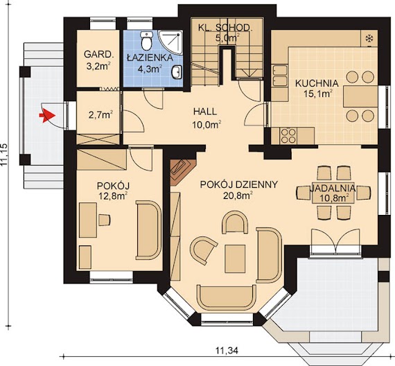 APS 013 - Rzut parteru