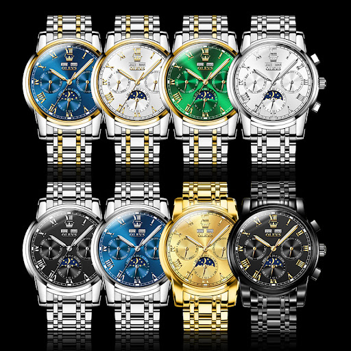 Title 3, Multifunctional Moon Phase Automatic Mechanical...