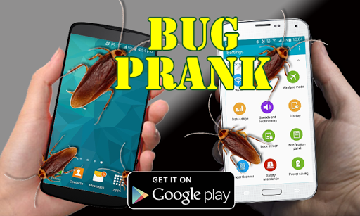 Bug Prank on Phone Screen