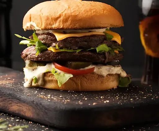 Double Tower Cheesy Beef Burger