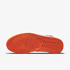 air jordan 1 mid se electro orange / white / black