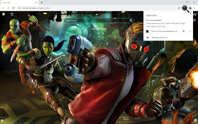 Star Lord Fortnite Live Wallpapers New Tab