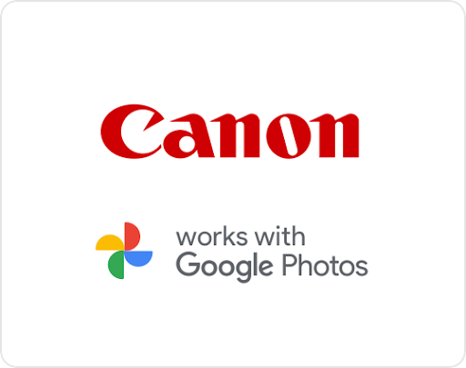 Canon works with Google Photos