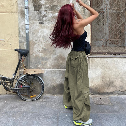 Title 8, Loose Low Waist Casual Wide Leg Pants Comfortab...