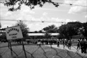 'NOT HERE': Pupils of Khamane Senior Secondary School. © Sowetan.