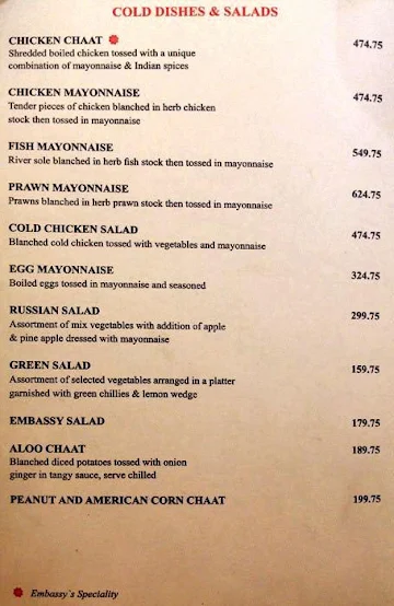 Embassy menu 