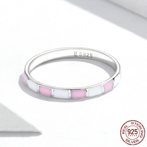 Title 5, Simple Square Ring Earring Jewelry Set for Wome...