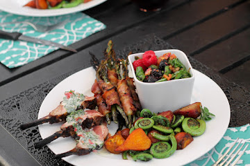Sauteed Fiddleheads and Beets