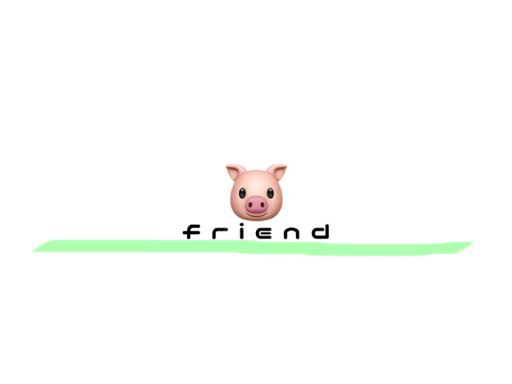 「!?　：　friend　。」のメインビジュアル