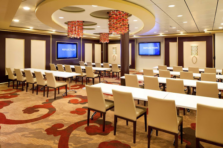 Conference Room A on Celebrity Reflection: a modern facility ideal for getting business done.