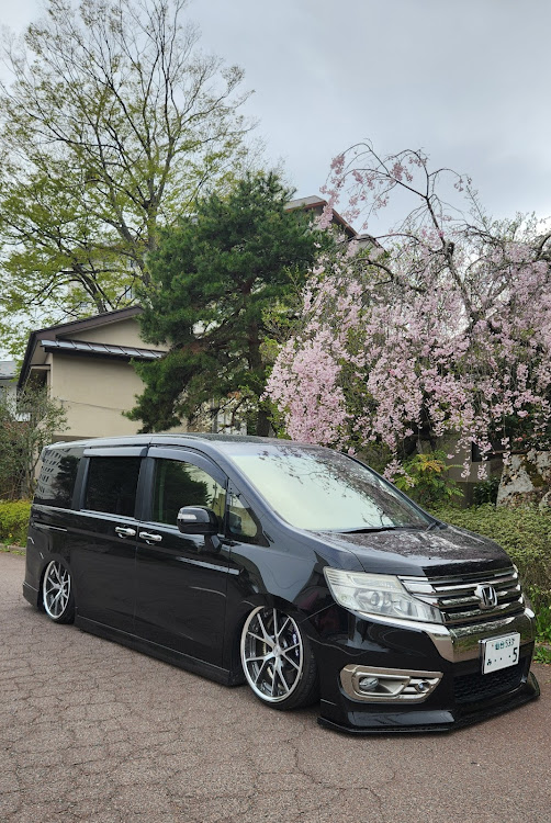 ステップワゴンスパーダの投稿し忘れた写真・サクラと愛車・東北純ﾍﾞﾀ仕様・オーナー♀️に関するカスタム事例の投稿画像1枚目