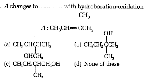 Hydroboration - oxidation