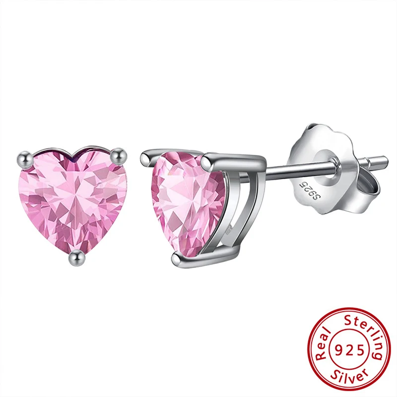 Brincos de stud em prata S925 com pedras de aniversário das doze constelações. Celebre seu aniversário com um toque de elegância e significado.