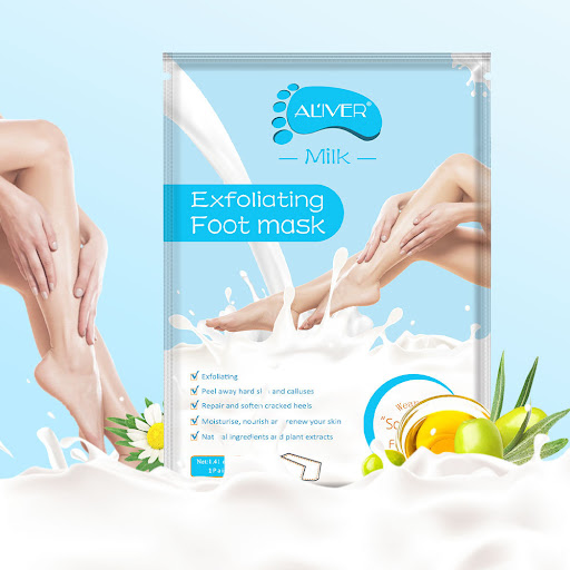 Title 2, ALIVER Rose Foot Mask Hydrates and Softens Remo...