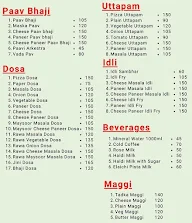 Pandit Pav Bhaji menu 1