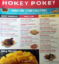 Hokey Pokey Ice Creams menu 1