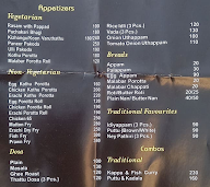 Hotel Malabar menu 2