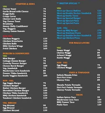 Meet Up Food Cafe menu 