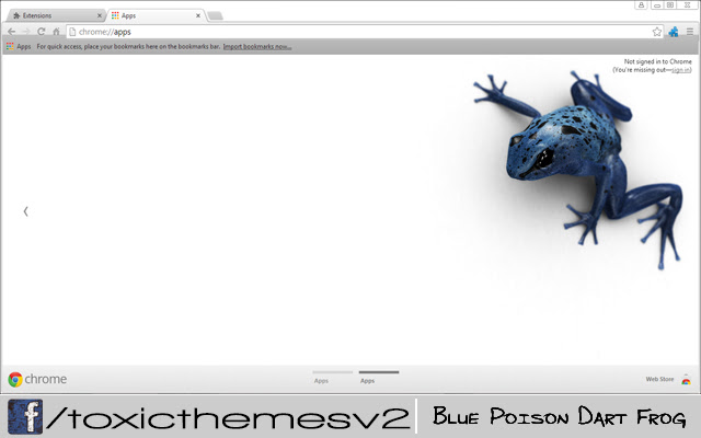 Blue Poison - Dart Frog chrome extension