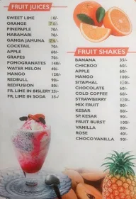 Buhari Hotel menu 1