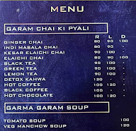 Rangshahi's R-Cafe menu 1