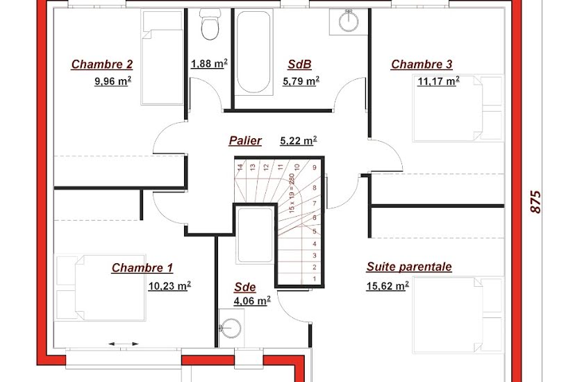  Vente Terrain + Maison - Terrain : 400m² - Maison : 110m² à Chatou (78400) 