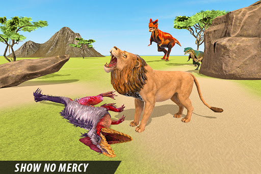 Screenshot Lion vs Dinosaur Animal Fight