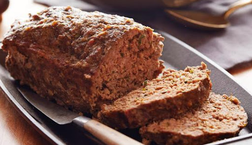 meatloaf on a pan.