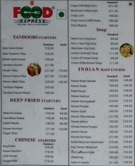 Food Express menu 1