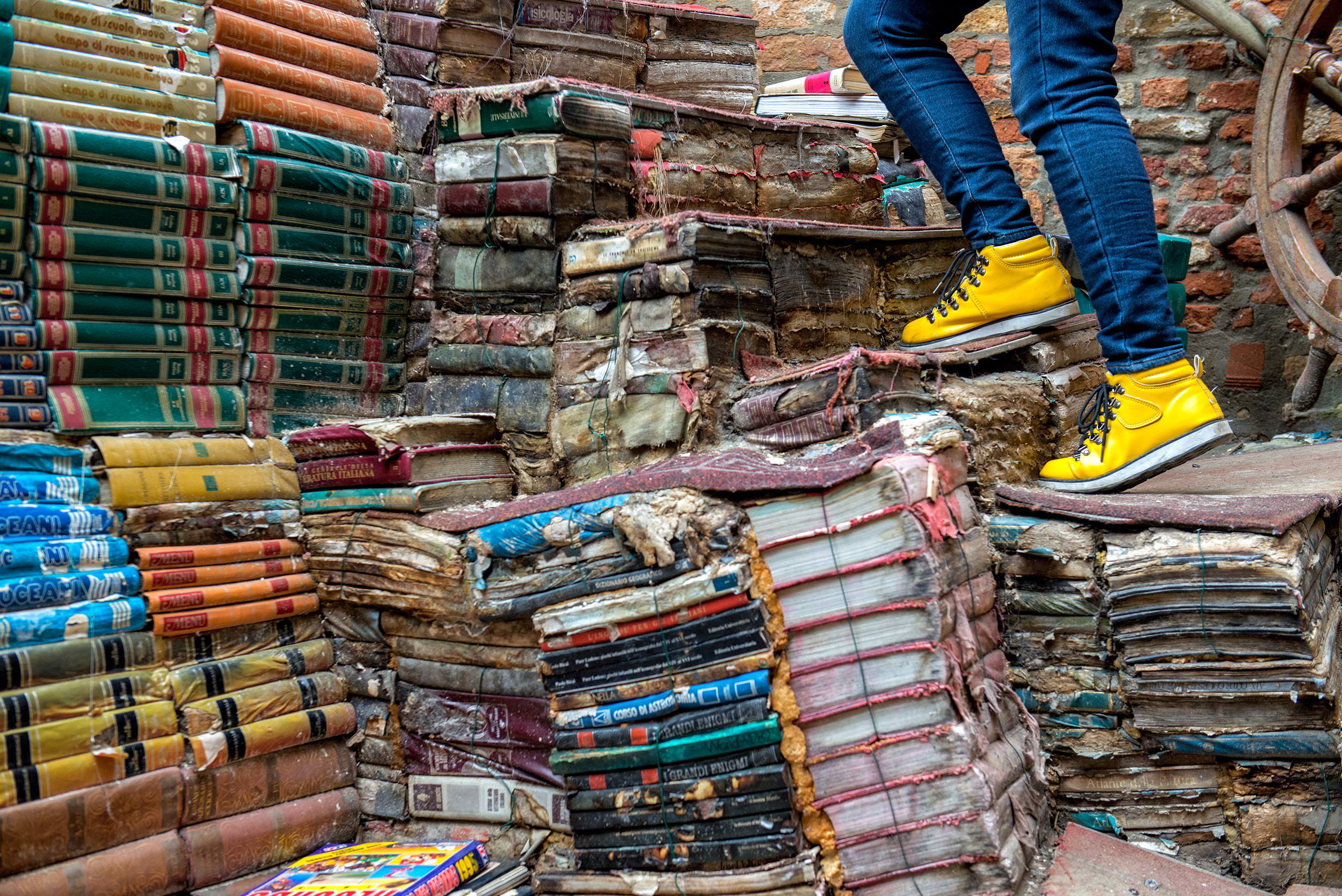 Venezia, libreria Acqua Alta. di cicciobello