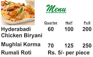 Cantt Biryani Corner menu 2