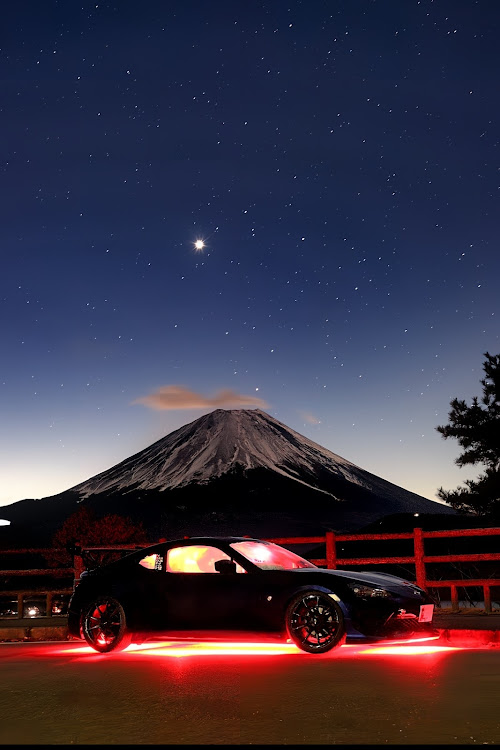 86の星空・富士山・本栖湖・星空と富士山・富士山と愛車に関するカスタム事例の投稿画像1枚目