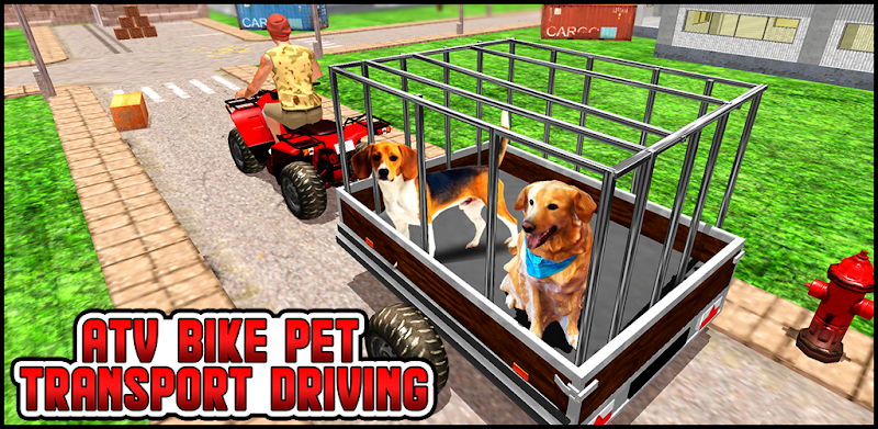 ATV Quad Bike Pet Transporter Driving - Dog Games