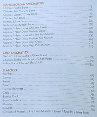 Minakshi bar menu 1