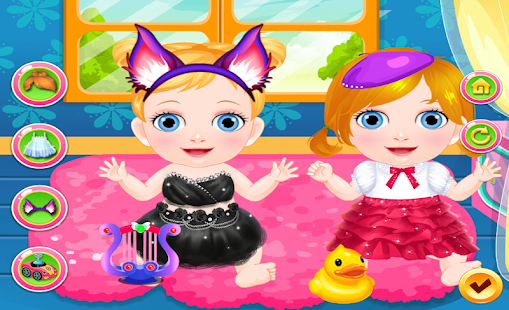 New Born Twin Sisters Caring Fun Game(圖7)-速報App