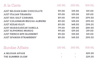 Just Creamery menu 1