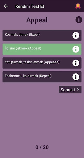 İngilizce Kelime Öğrenme