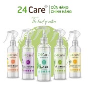 Xịt Phòng Tinh Dầu Sả Chanh 24Care 250Ml - Khử Mùi Thơm Phòng, Sát Khuẩn, Đuổi Muỗi