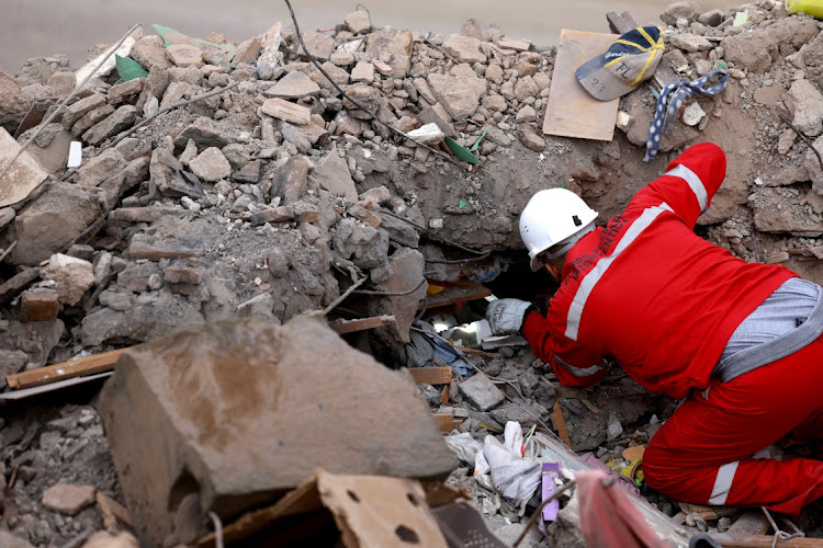 The aftermath of the earthquake at Talat N’Yaaqoub in Morocco. Picture: HANNAH MCKAY/REUTERS