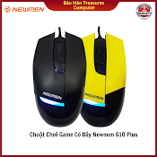 Chuột Quang Có Dây Newmen G10 Plus Vàng Đen Cá Mập Chuyên Game - Hàng Chính Hãng