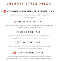 Motown - Detroit Style Pizza menu 8