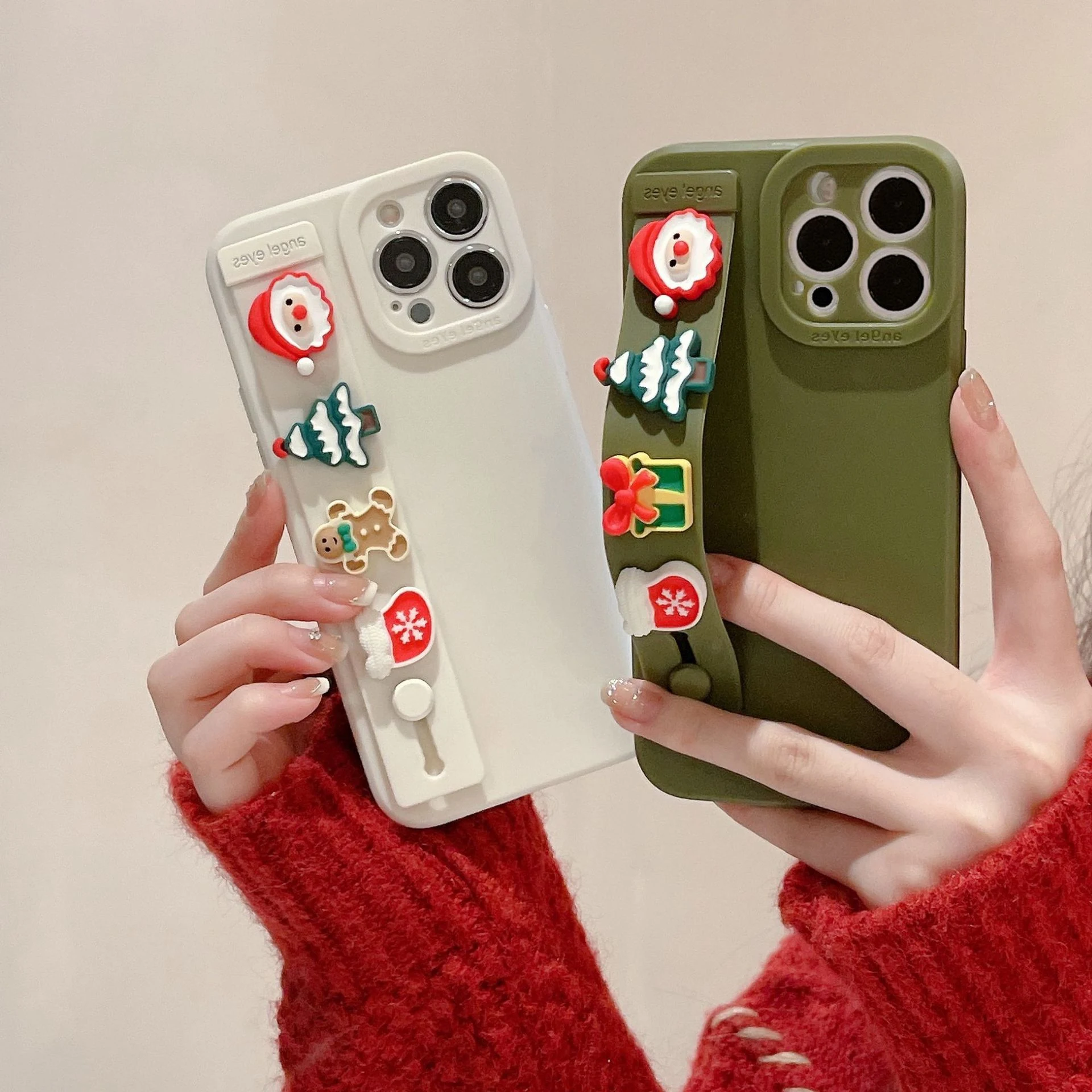 Title 5, Christmas Doll Wristband Mobile Phone Case, pro...