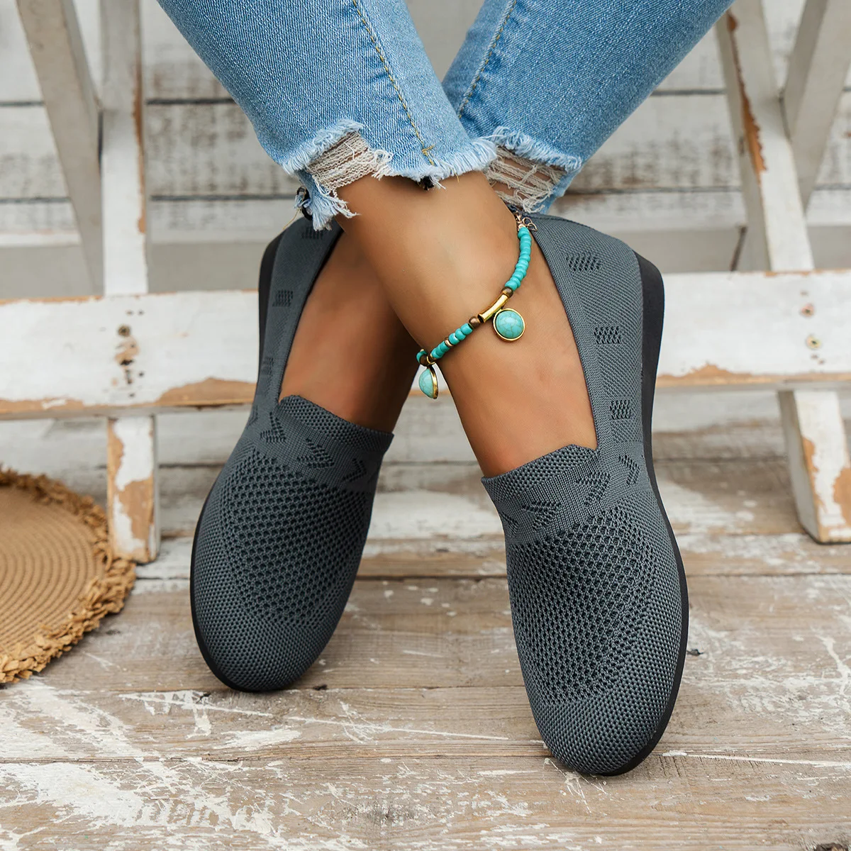 Title 10, Plus size casual damesschoenen met ronde neus e...