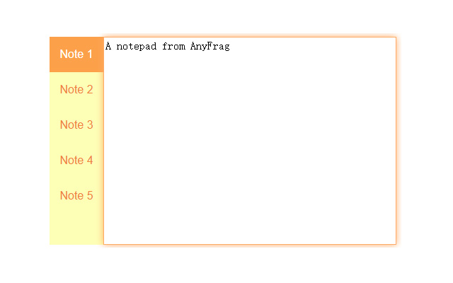AnyFrag Note chrome extension