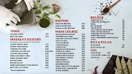 Masala Kitchen menu 1